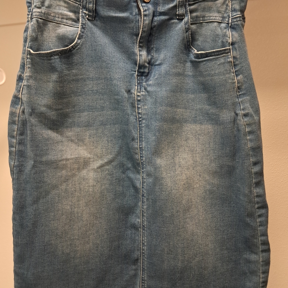 Denim Midi Skirt